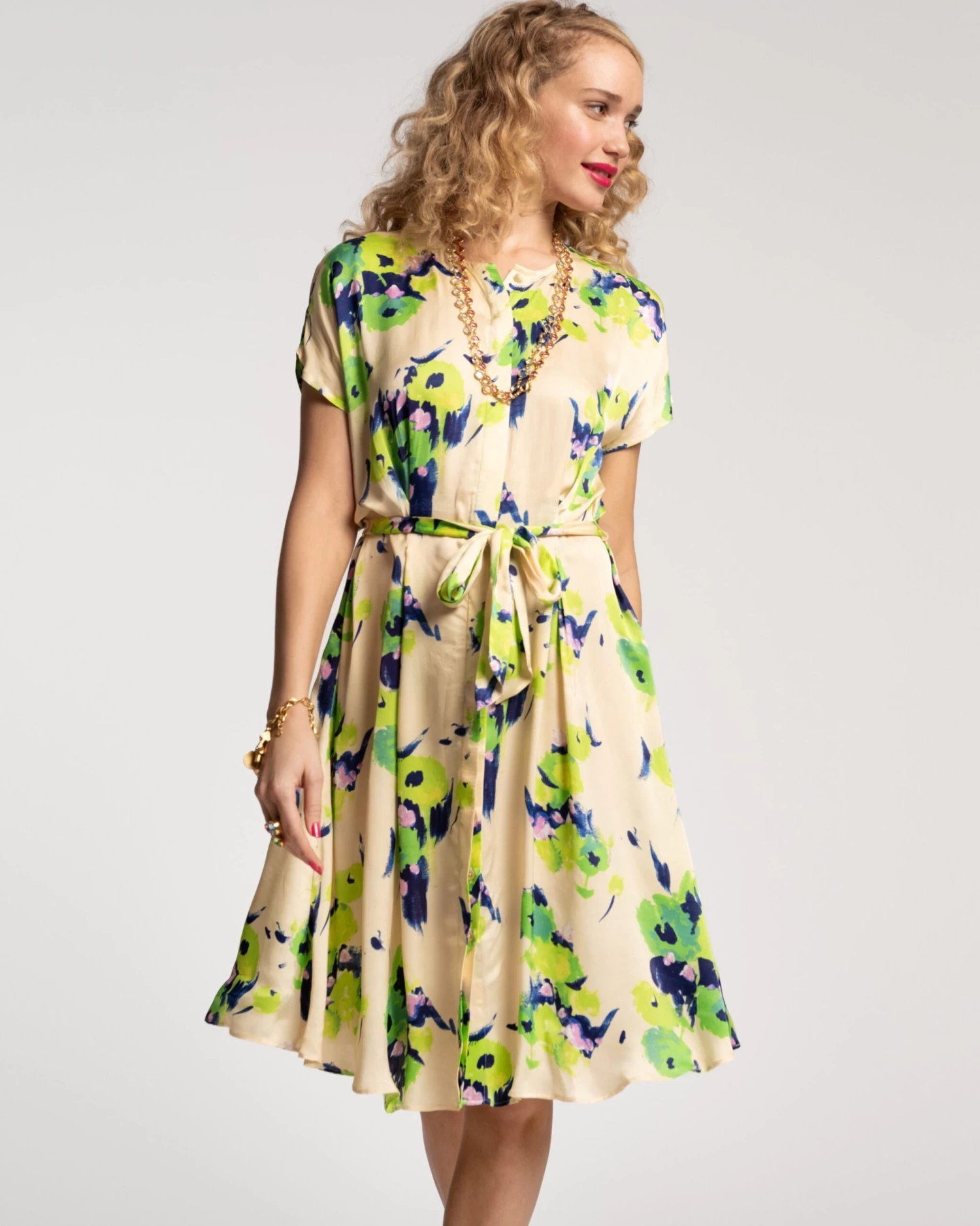 Anna Slope Arm Dress Tuileries Oyster Green 3 Anna Slope Arm Dress Tuileries Oyster Green