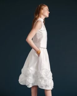 Barbara Skirt Flowers Shantung White 8 Barbara Skirt Flowers Shantung White -Clothing Store BARBARA WHITE 01 d432bd11 72d7 4363 84bf c0a7d156043d