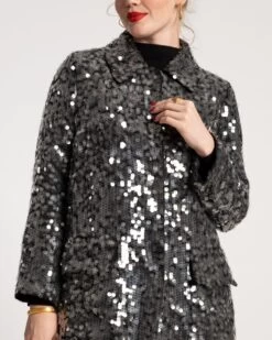 Barn Sequin Jacket Black -Clothing Store BARN SEQUIN 4