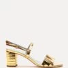 Bettina Sandal Disco Leather Gold -Clothing Store BETTINADL PLATINO 03