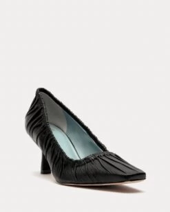 Britta Ruched Heel Glove Nappa Black -Clothing Store BRITTAGN BLACK 02