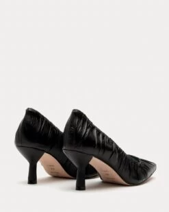 Britta Ruched Heel Glove Nappa Black -Clothing Store BRITTAGN BLACK 03