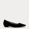 Britta Ruched Flat Velvet Black 1 Britta Ruched Flat Velvet Black -Clothing Store BRITTAV BLACK 01