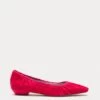 Britta Ruched Flat Velvet Pink 2 Britta Ruched Flat Velvet Pink -Clothing Store BRITTAV PINK 01