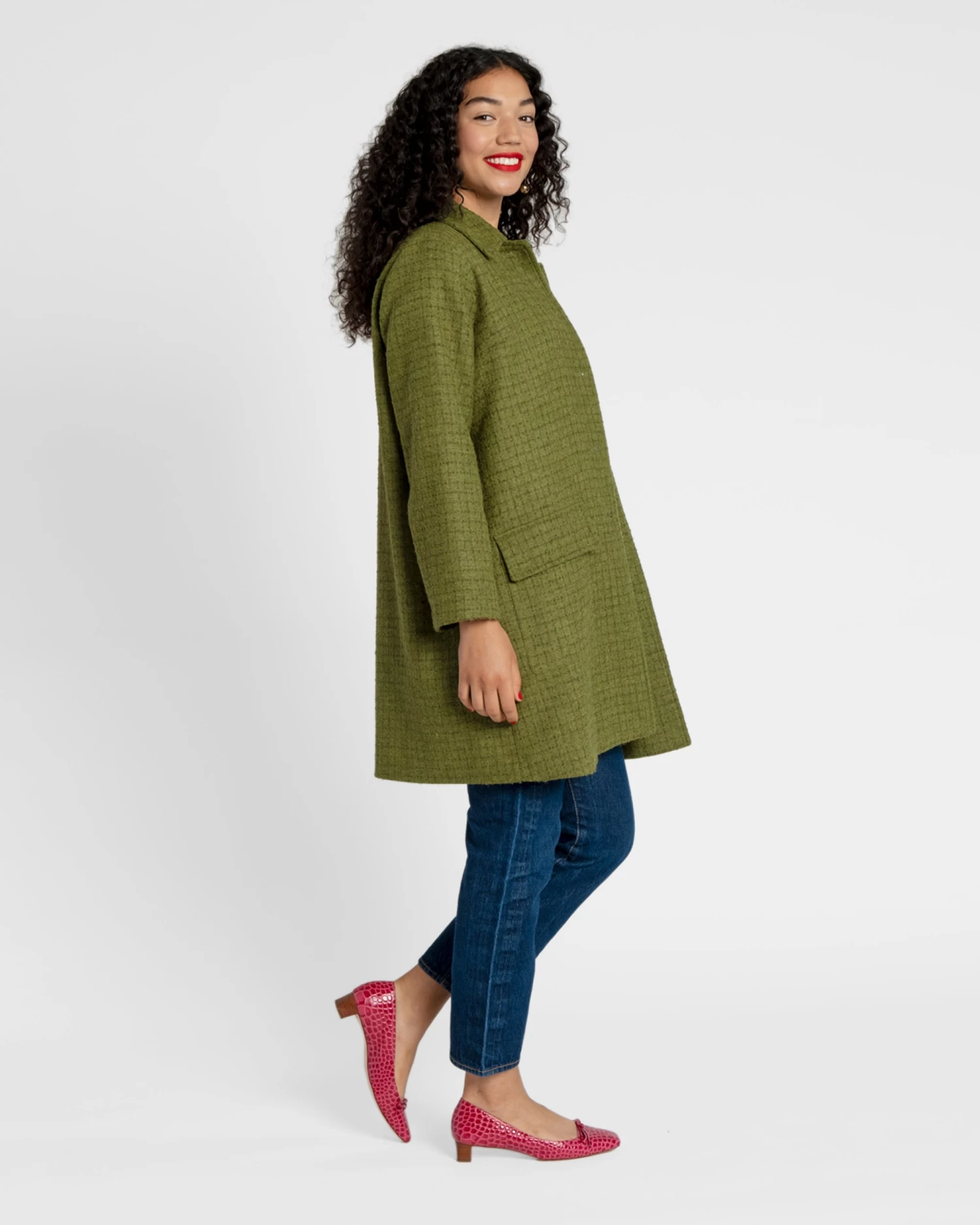 Wool Barn Jacket Green 5 Wool Barn Jacket Green - Image 3