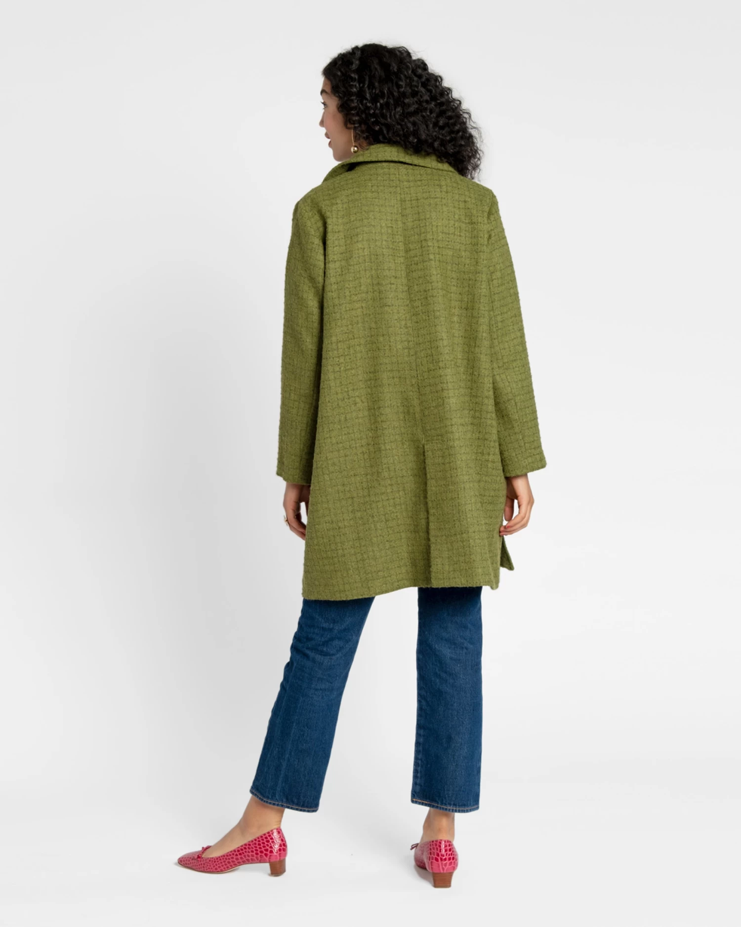 Wool Barn Jacket Green 6 Wool Barn Jacket Green - Image 4