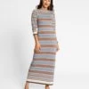 Bianca Maxi Dress Blue Brown -Clothing Store Bianca Dress