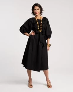 Bliss Midi Dress Black -Clothing Store Bliss Midi Black 01