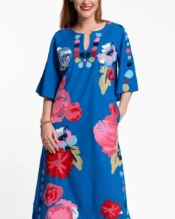 Clothing Store -Clothing Store CAFTAN PEONYGARDEN blue 03