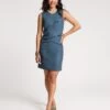 Callista Wool Twist Dress Light Blue -Clothing Store CALLISTA DRESS 01
