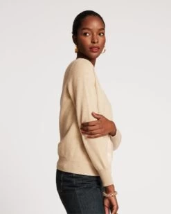 Helen Wool Cardigan Gold -Clothing Store CARDI SPARKLE 04