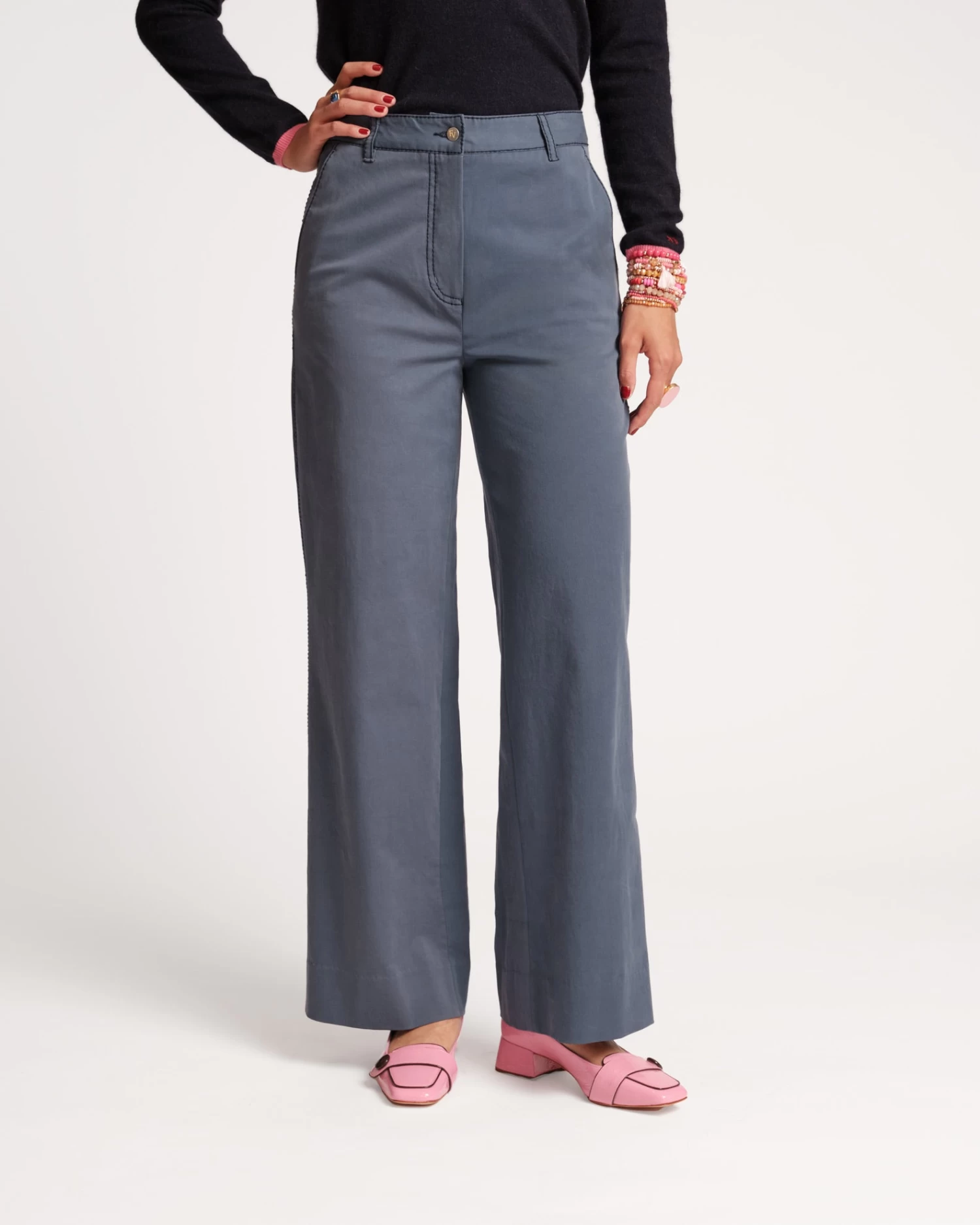 Charlotte Pant Cotton Navy 3 Charlotte Pant Cotton Navy