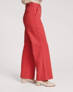 Charlotte Pant Cotton Red -Clothing Store CHARLOTTE RED 03