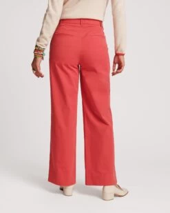 Charlotte Pant Cotton Red -Clothing Store CHARLOTTE RED 04