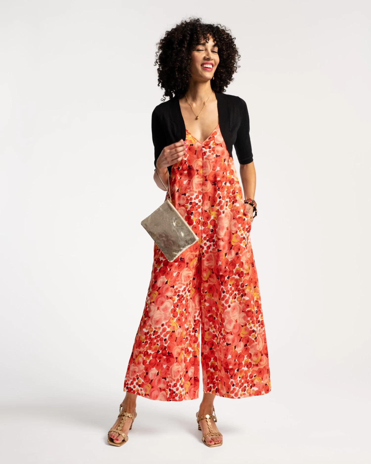 Cheree Jumpsuit Rose Bud Red Pink 3 Cheree Jumpsuit Rose Bud Red Pink