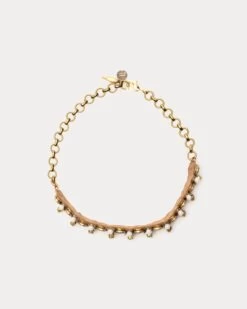 Caylin Necklace Gold Blue -Clothing Store CHOKER 02