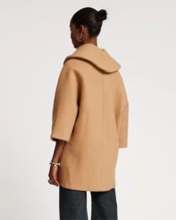 Cocoon Wool Coat Camel -Clothing Store COCOON CAMEL 04