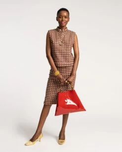 Colette Top Basketweave Plaid Wool 8 Colette Top Basketweave Plaid Wool -Clothing Store COLETTE BASKETWEAVE 01