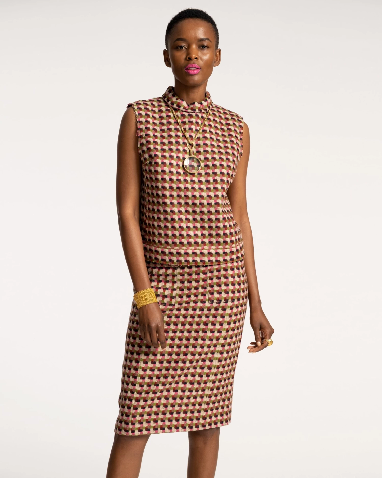 Colette Top Basketweave Plaid Wool 3 Colette Top Basketweave Plaid Wool