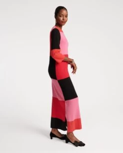 Cozy Maxi Dress Colorblock -Clothing Store COLORBLOCK DRESS 02 07474a73 8ade 4c68 a284 a18a9c8c74b9