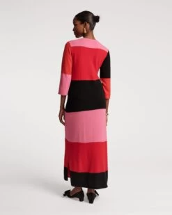 Cozy Maxi Dress Colorblock -Clothing Store COLORBLOCK DRESS 03 97a7e2e9 226a 4e48 a191 54d548691dd1