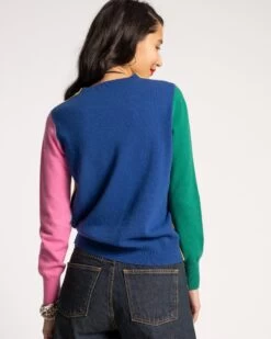 Colorblock Crewneck Multi -Clothing Store COLORBLOCK SWEATER YELLOW 03