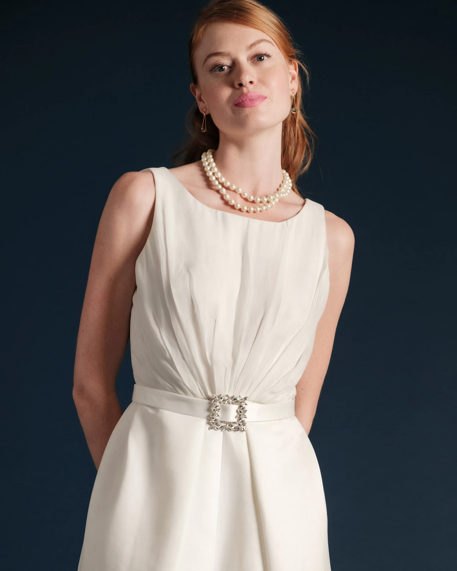 Chrysanthemum Maxi Dress Oyster 4 Chrysanthemum Maxi Dress Oyster - Image 2