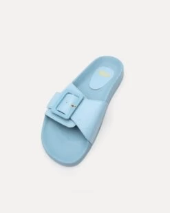 Daisy Slide Vegan Leather Light Blue -Clothing Store DAISYVL LTBLUE 03