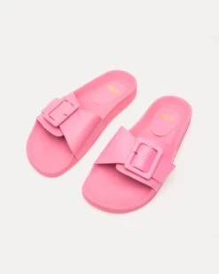 Daisy Slide Vegan Leather Pink