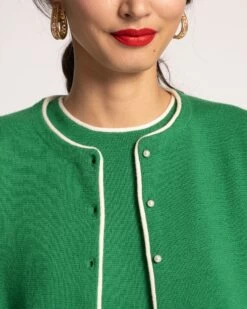 Darling Cardigan Merino Green -Clothing Store DARLING GREEN 06