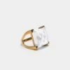 Plaza Ring Moonstone Gold