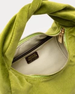 Cece Small Hobo Velvet Green -Clothing Store DSCF0013