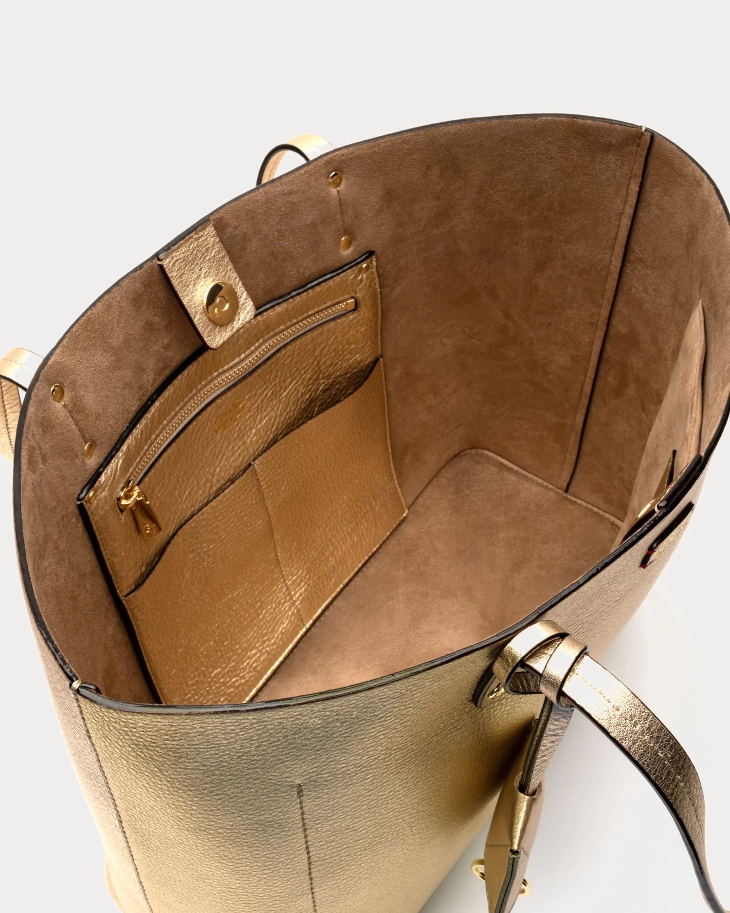 Trixie Tote Tumbled Leather Platino 8 Trixie Tote Tumbled Leather Platino - Image 6