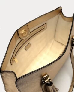 Sami Tote Tumbled Leather Platino -Clothing Store DSCF0137