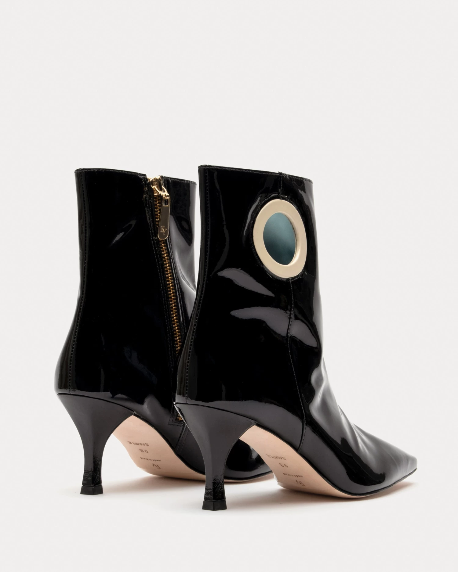 ZsaZsa Boot Soft Patent Black Oyster 6 ZsaZsa Boot Soft Patent Black Oyster - Image 4