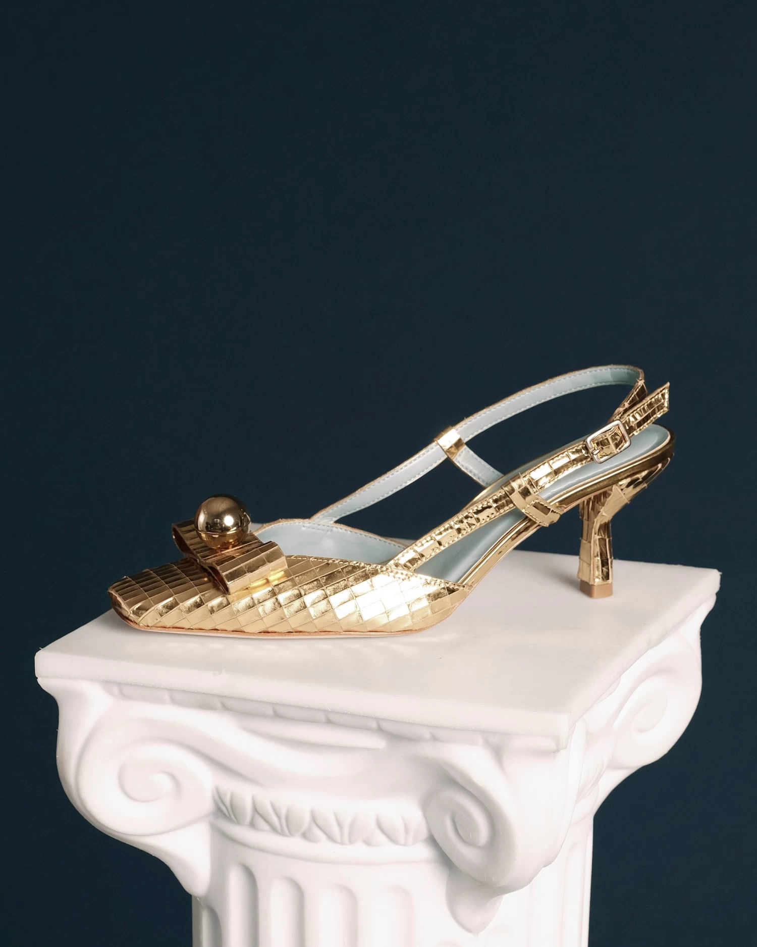 Raquel Pump Disco Leather Gold 4 Raquel Pump Disco Leather Gold - Image 2