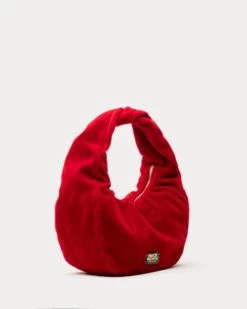 Cece Small Hobo Velvet Cranberry -Clothing Store DSCF1441