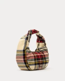 Cece Small Hobo Wool Christmas Plaid -Clothing Store DSCF1445