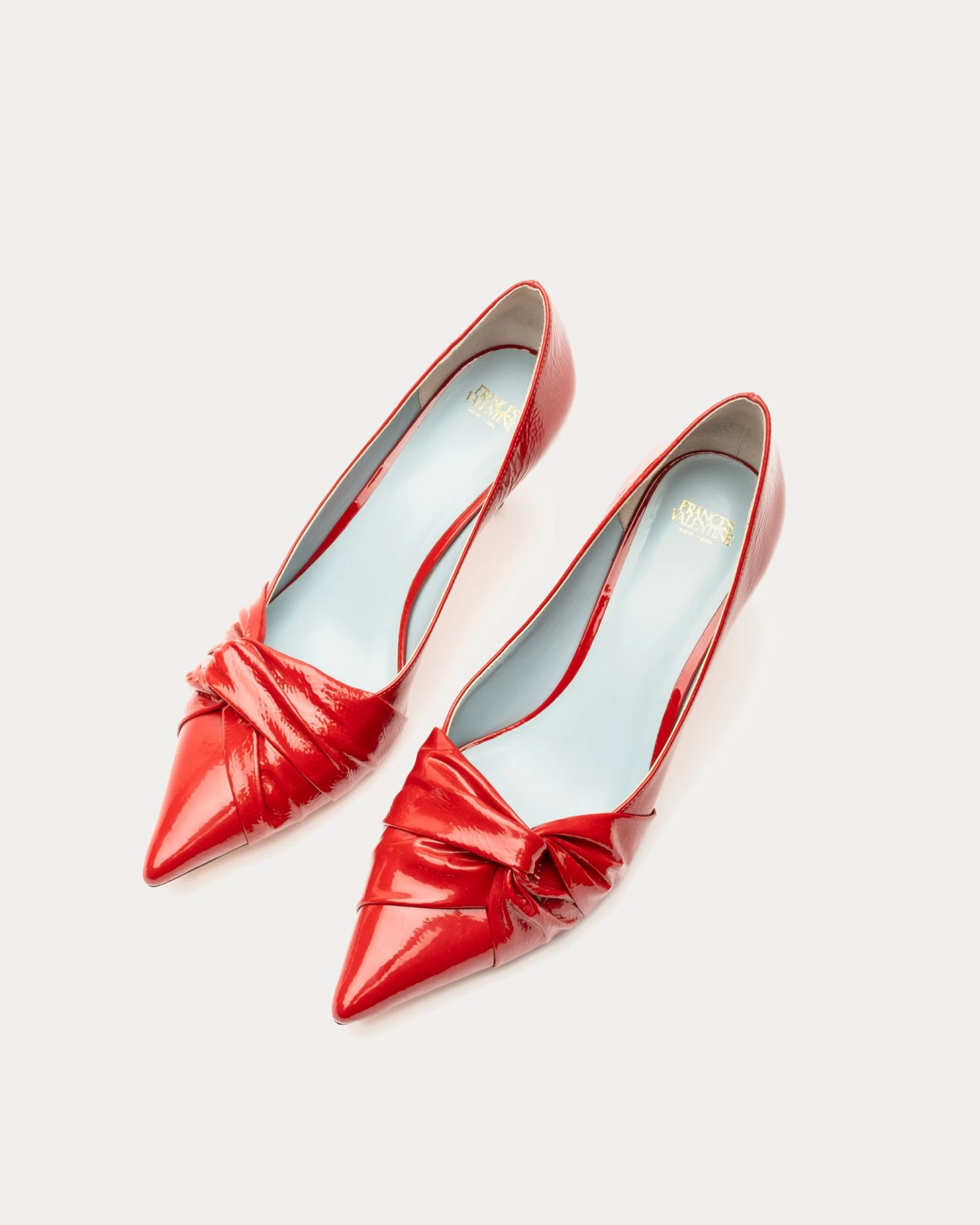 Knot Kitten Heel Crinkle Naplak Cranberry 4 Knot Kitten Heel Crinkle Naplak Cranberry - Image 2