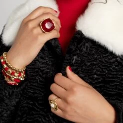 Large Ruby Gem Ring -Clothing Store DSCF2943