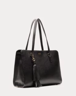 Sami Tote Tumbled Leather Black -Clothing Store DSCF3944