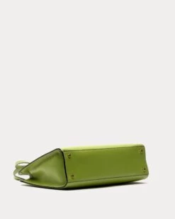 Sami Tote Tumbled Leather Moss Green -Clothing Store DSCF3966