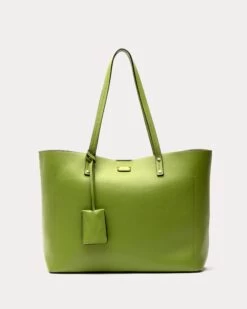 Trixie Tote Tumbled Leather Moss Green