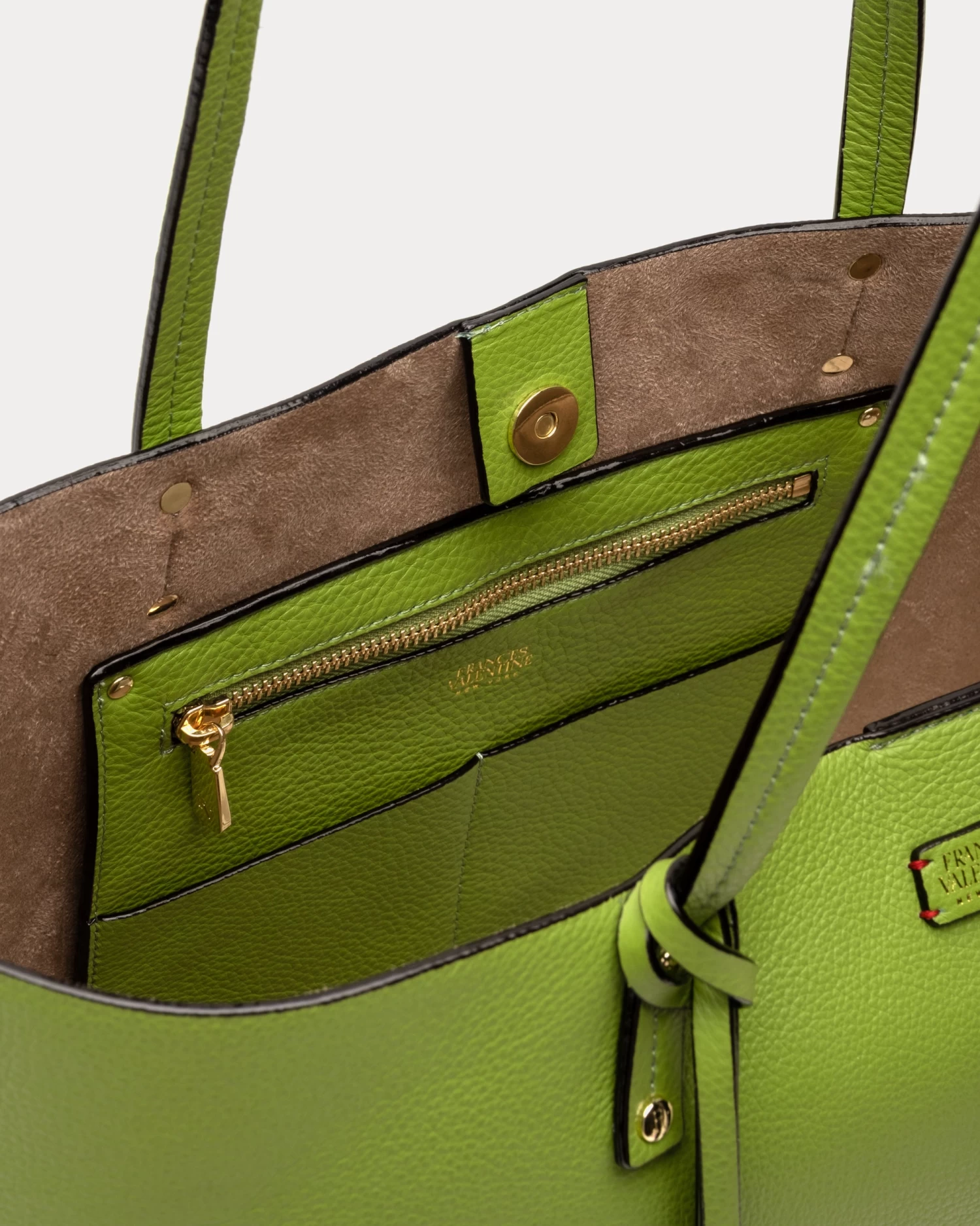 Trixie Tote Tumbled Leather Moss Green 7 Trixie Tote Tumbled Leather Moss Green - Image 5