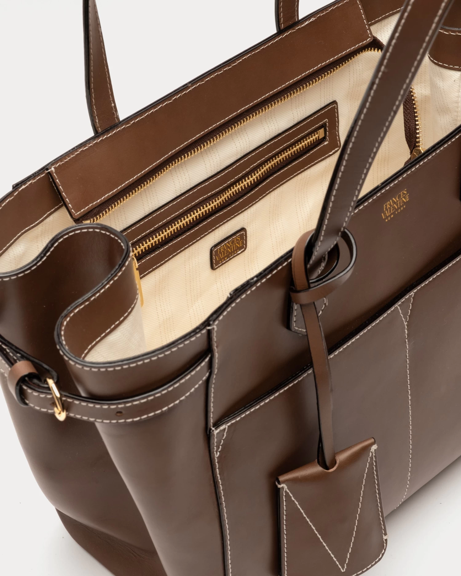 Brigetta Shopping Tote Vachetta Chocolate 8 Brigetta Shopping Tote Vachetta Chocolate - Image 6