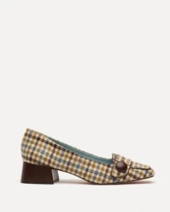 Mackie Wool Block Heel Baby Houndstooth