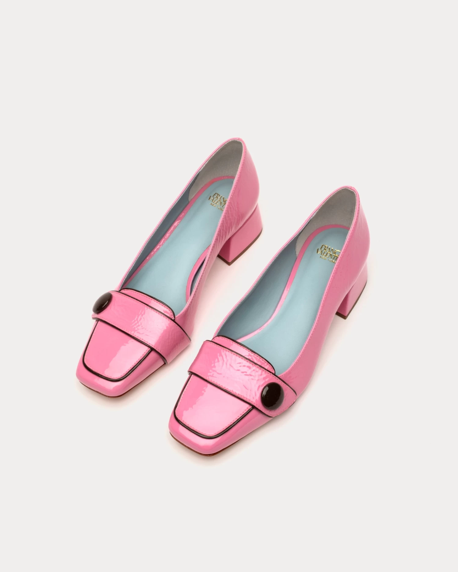 Mackie Crinkle Soft Patent Block Heel Pink 7 Mackie Crinkle Soft Patent Block Heel Pink - Image 5