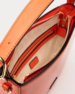 Grace Crossbody Soft Patent Orange -Clothing Store DSCF9837