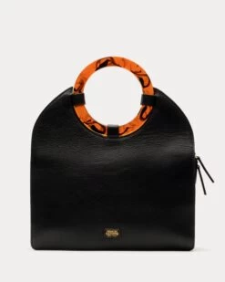 Maude Tote Tumbled Leather Black