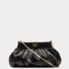 Nora Clutch Satin Black -Clothing Store DSCF9971